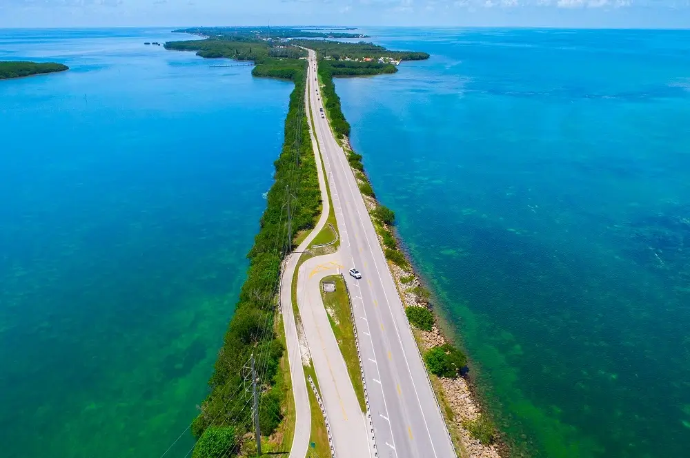 Overseas highway Key West island Florida Keys