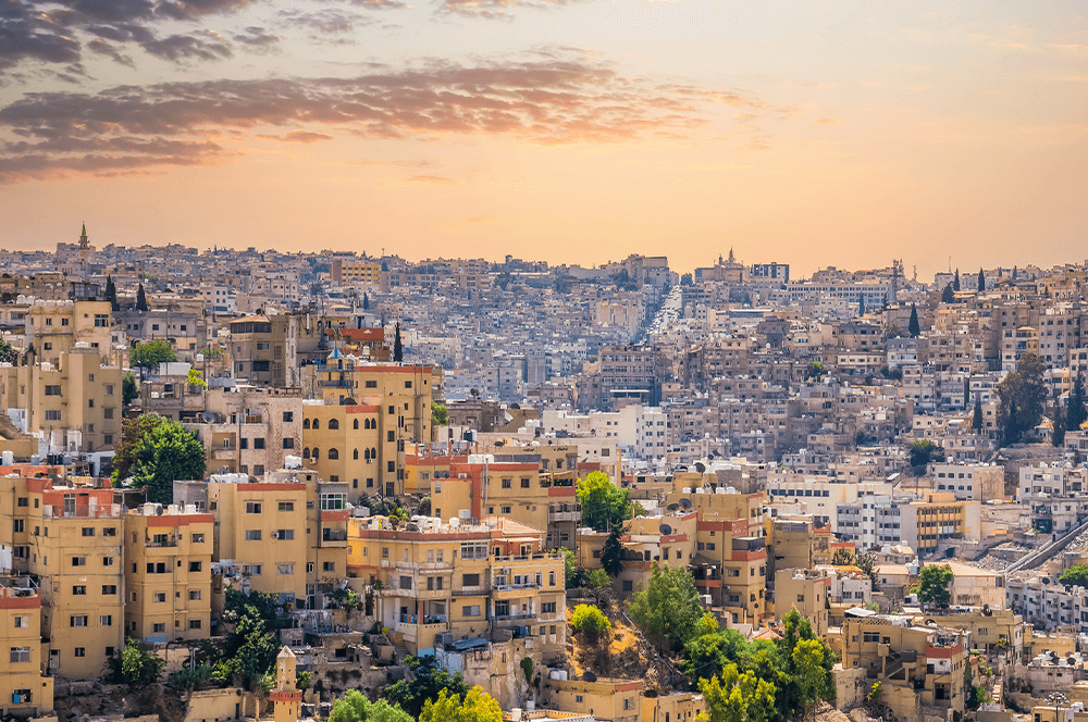 Oude hoofdstad Amman Jordanië