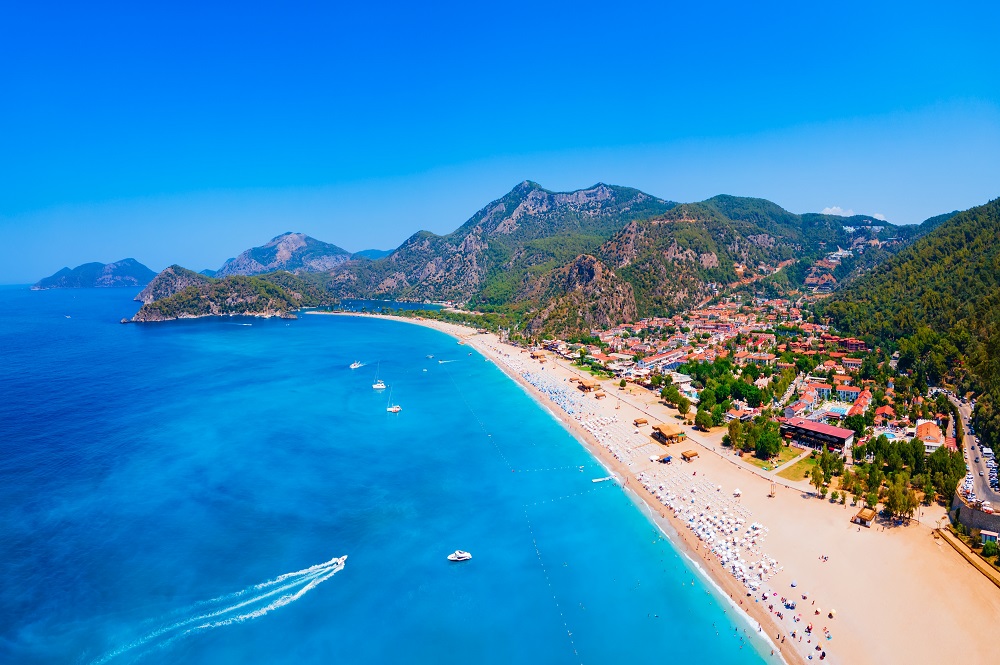 zandstrand Ölüdeniz Turkije